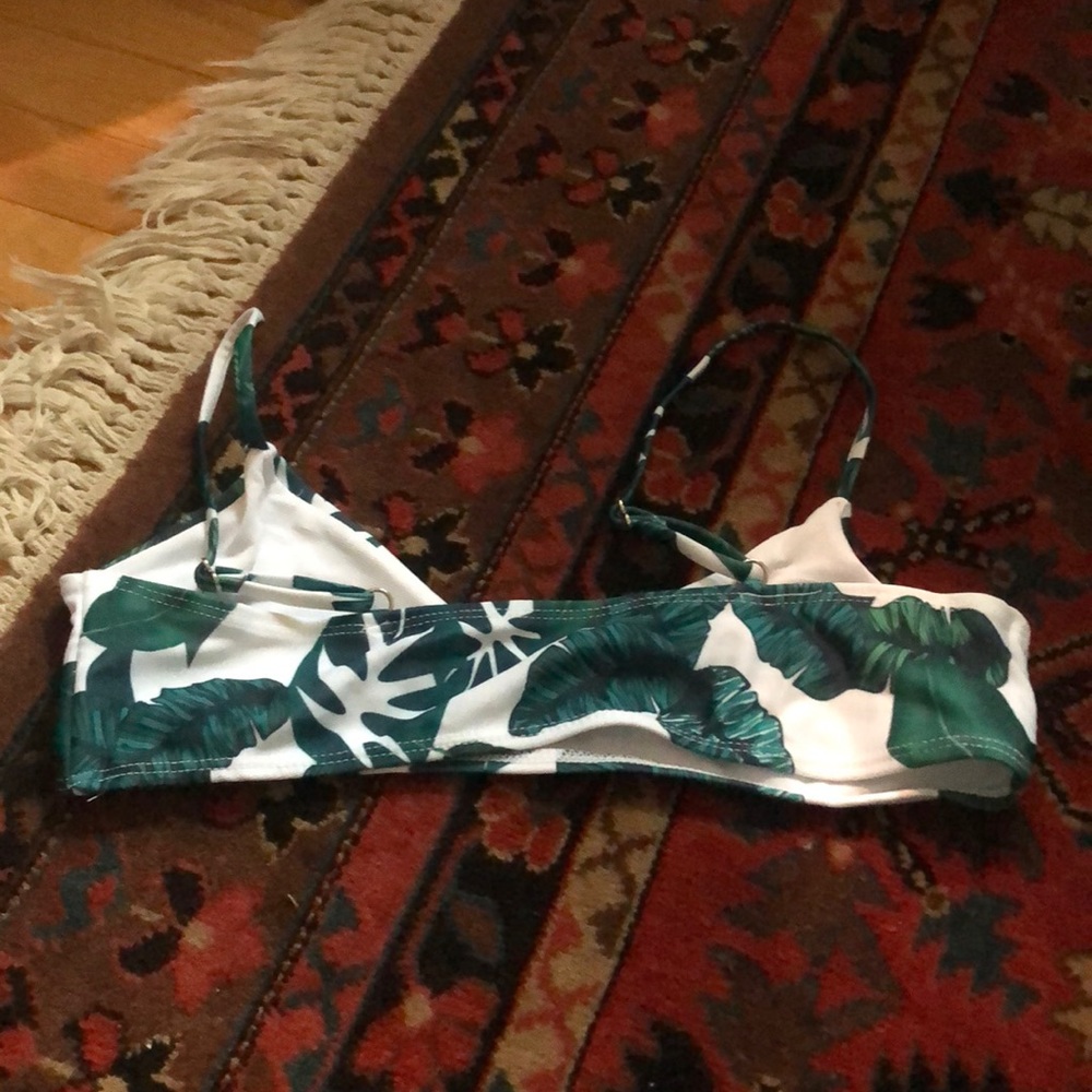 Palm leaf bathing suit top - Picture 2 of 2
